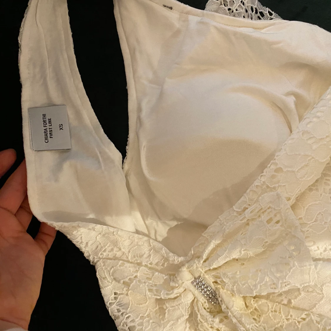 Vit klänning i spets, Chiara forthi, XS - 91