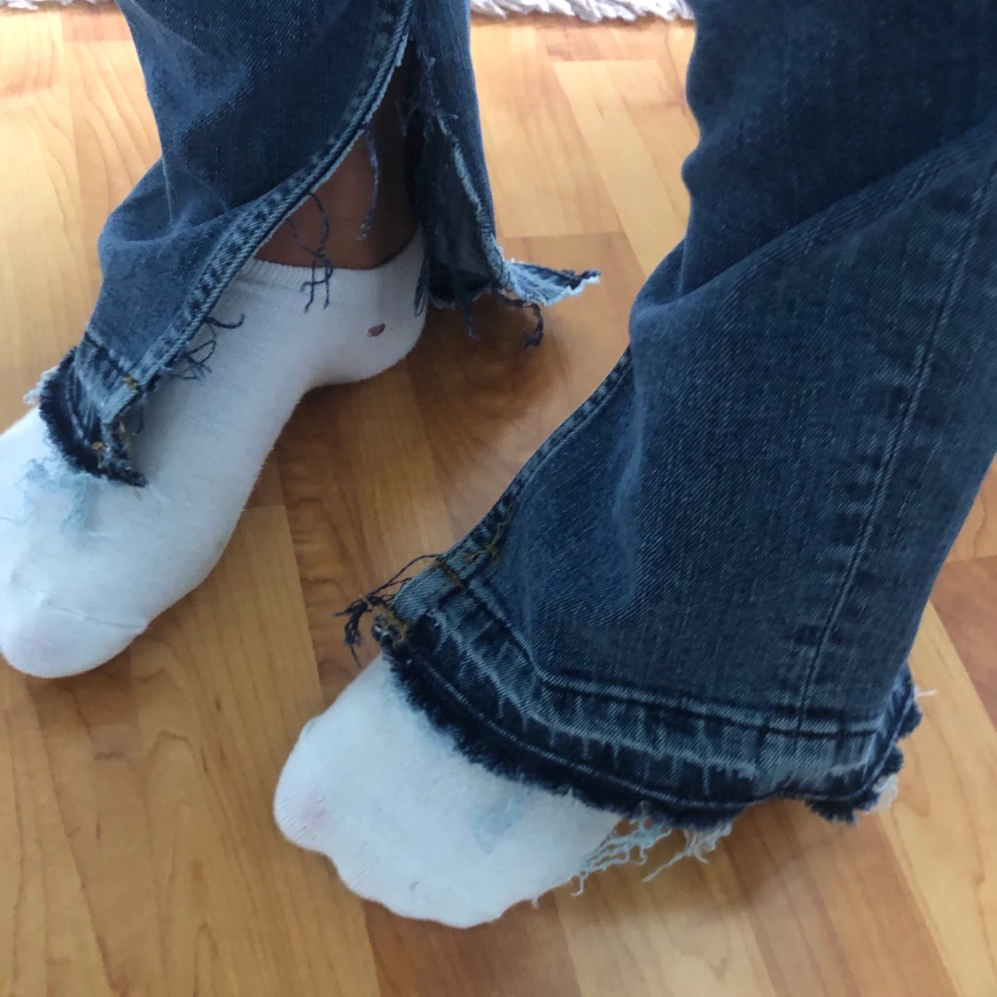 Jeans med slits - 90