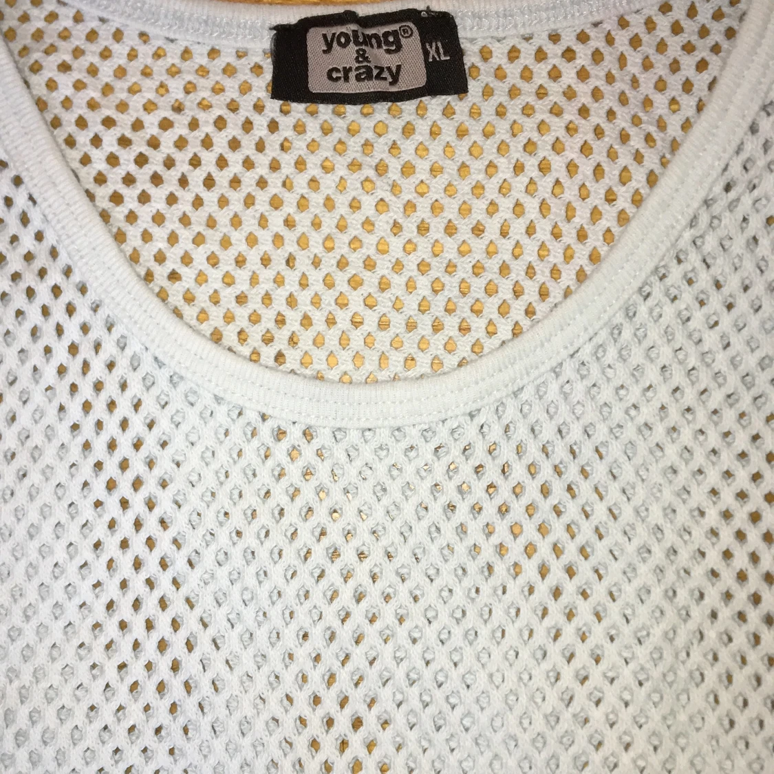 Ljusblått nätlinne - 90