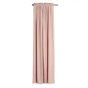 Två ljusrosa gardiner i polyestersammet, 135cm *240cm. Köpta för 400 kr och knappt använda. Inte omöjlig med priset! 