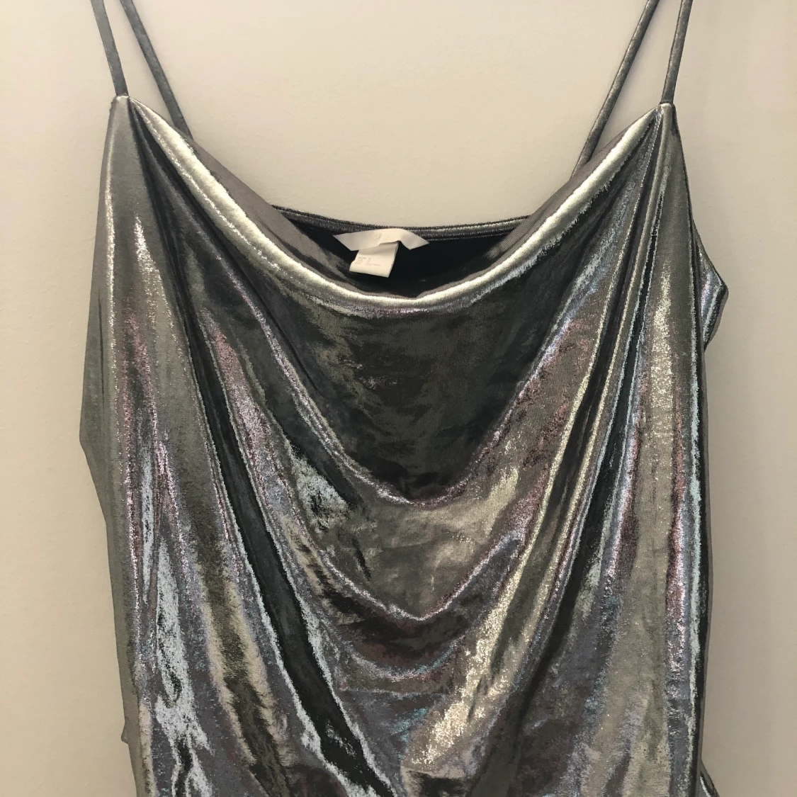 Silvrigt party linne - 90