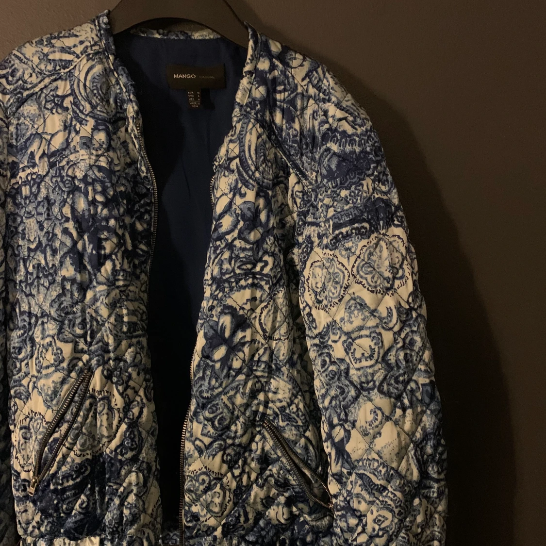 Mönstrad bomberjacka - 90