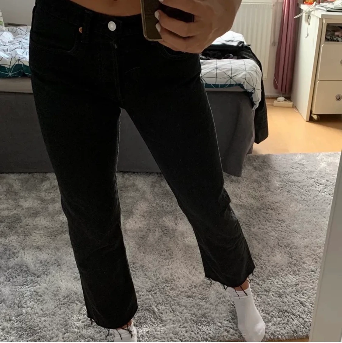 Svarta raka Levis jeans