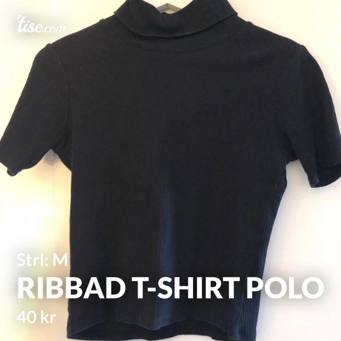Ribbad T-shirt polo 