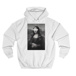 Mona Lisa Hoodie - En vit Mona Lisa Hoodie från Thecoolelephant. Fint skick. Köpte den för 600kr. Den är liten i storleken så om man vill ha den lite större så passar den en S/Xs. På en M sitter den lite tightare. 
