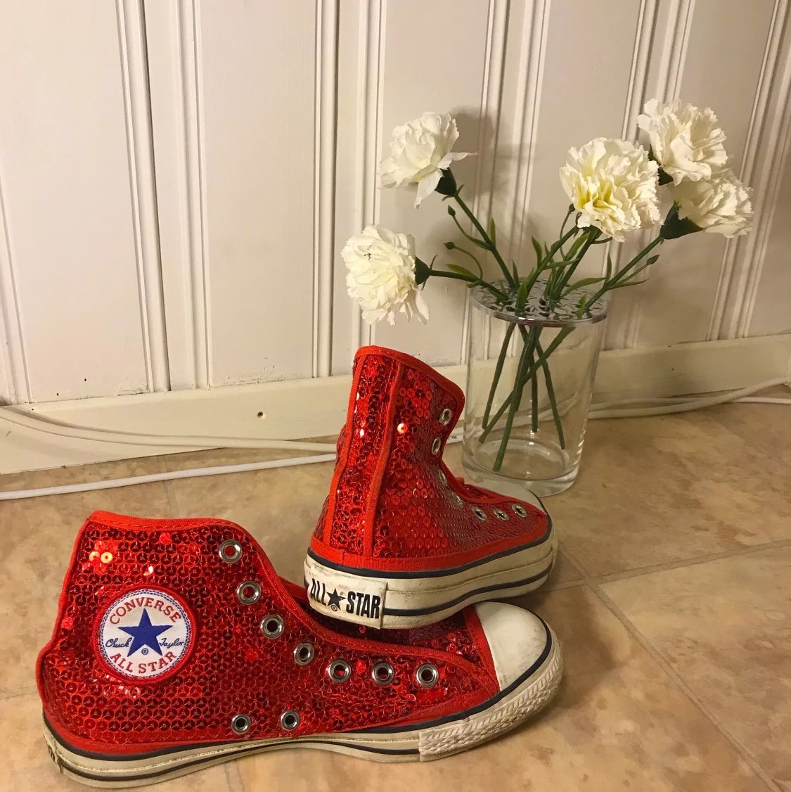 Paljett Converse 