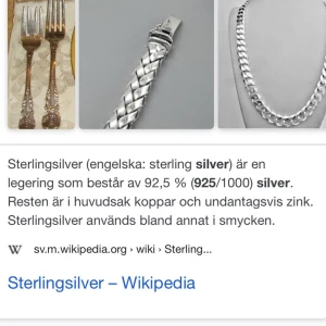 Silver armband (äkta)  - 18cm (längden) Värd: 300kr Säljer då jag inte använder den så mycket längre tyvärr (nytt skick, några få skador) kom privat för mer info