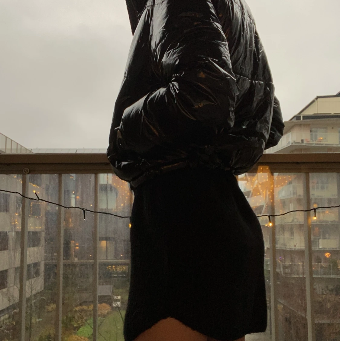 Glansig oversized puffer jacket - 90