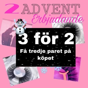 Erbjudande!! - Gäller till 3dje advent! Gäller alla modeller! Köp 2 och få ett tredje par gratis 😍😍 fri frakt inom Sverige 🇸🇪 finns 3 olika prisklasser på fransarna 1. 79kr 2. 89kr 3.110kr för att se dem olika kolla in tidigare inlägg eller för att se alla se min ig ADINADaniellelashes 