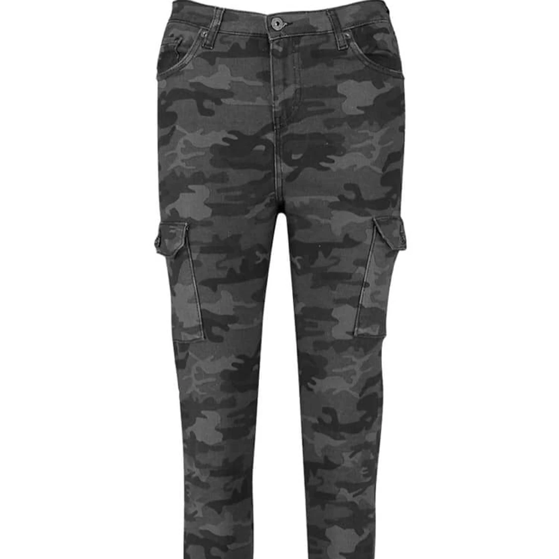 Camo Pocket Detail Skinny Jeans - 90