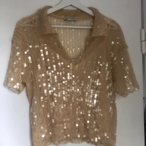 Blus från Zara - Fin paljettblus från zara. Köparen står för frakten
