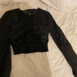 Glittrig topp - Glittrig kort topp, superfin och i princip oanvänd. Sådär halvt genomskinlig så fin med en snygg bh under. Perfekt till nyår tex💞