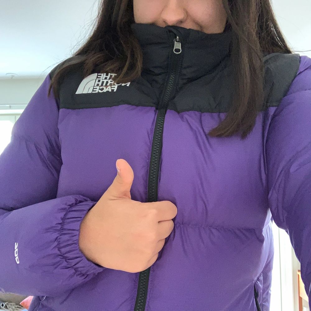 north face jacket purple