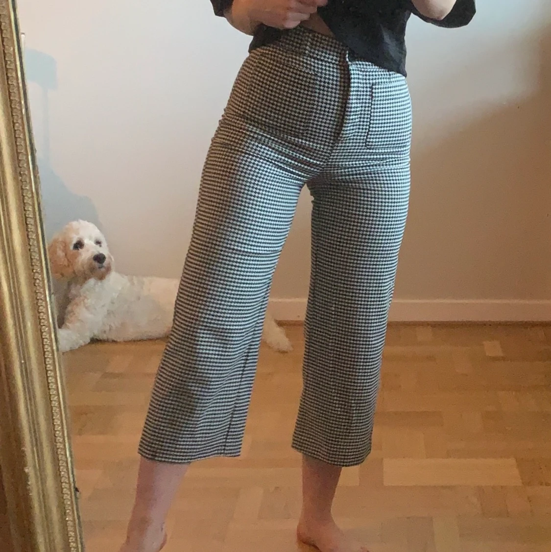 Gingham rutiga byxor  - 91