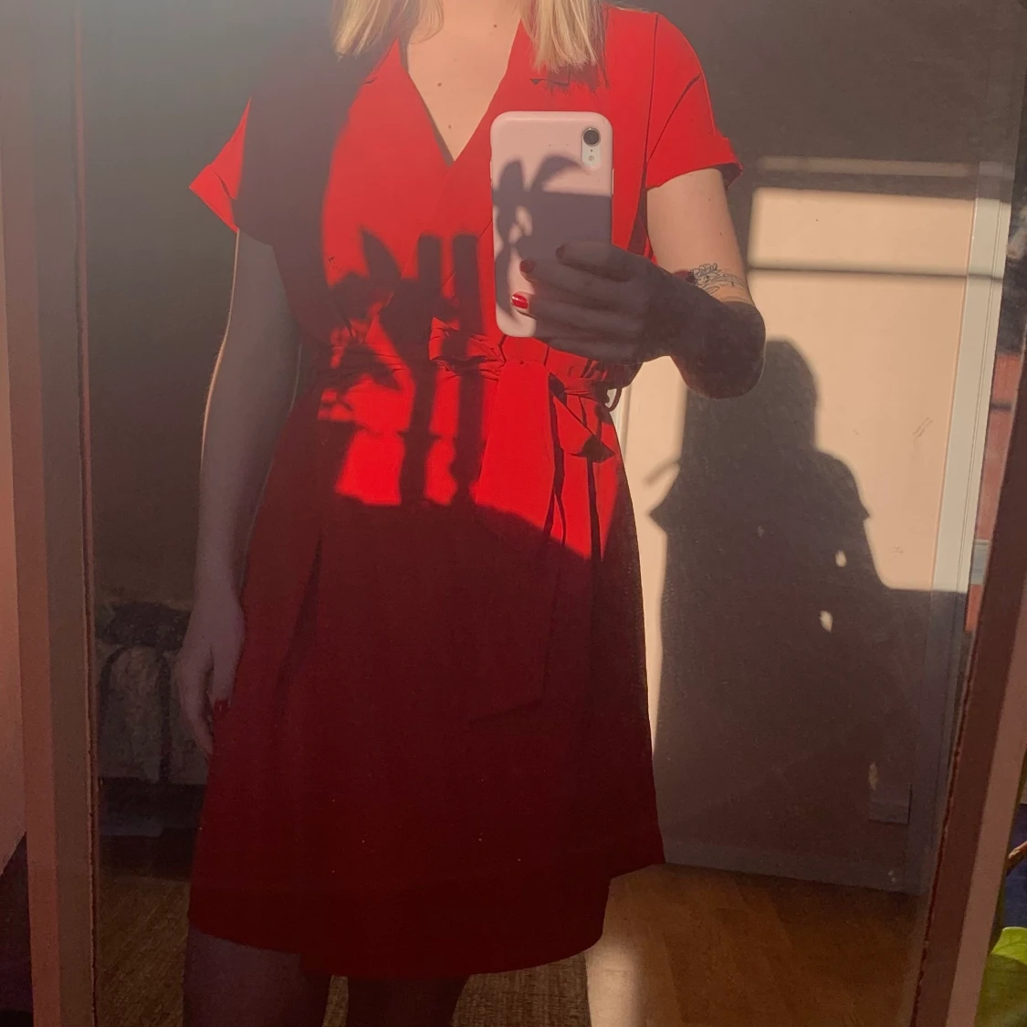 Röd klänning  - 91