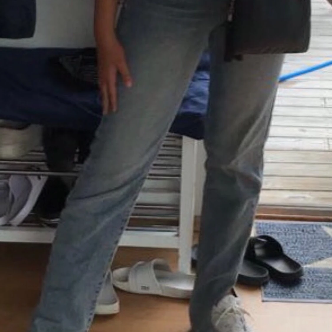 Tall Jeans med slit - 90