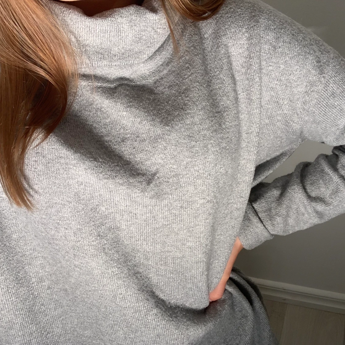 Grå Vero Moda tröja med polo strl XS - 90