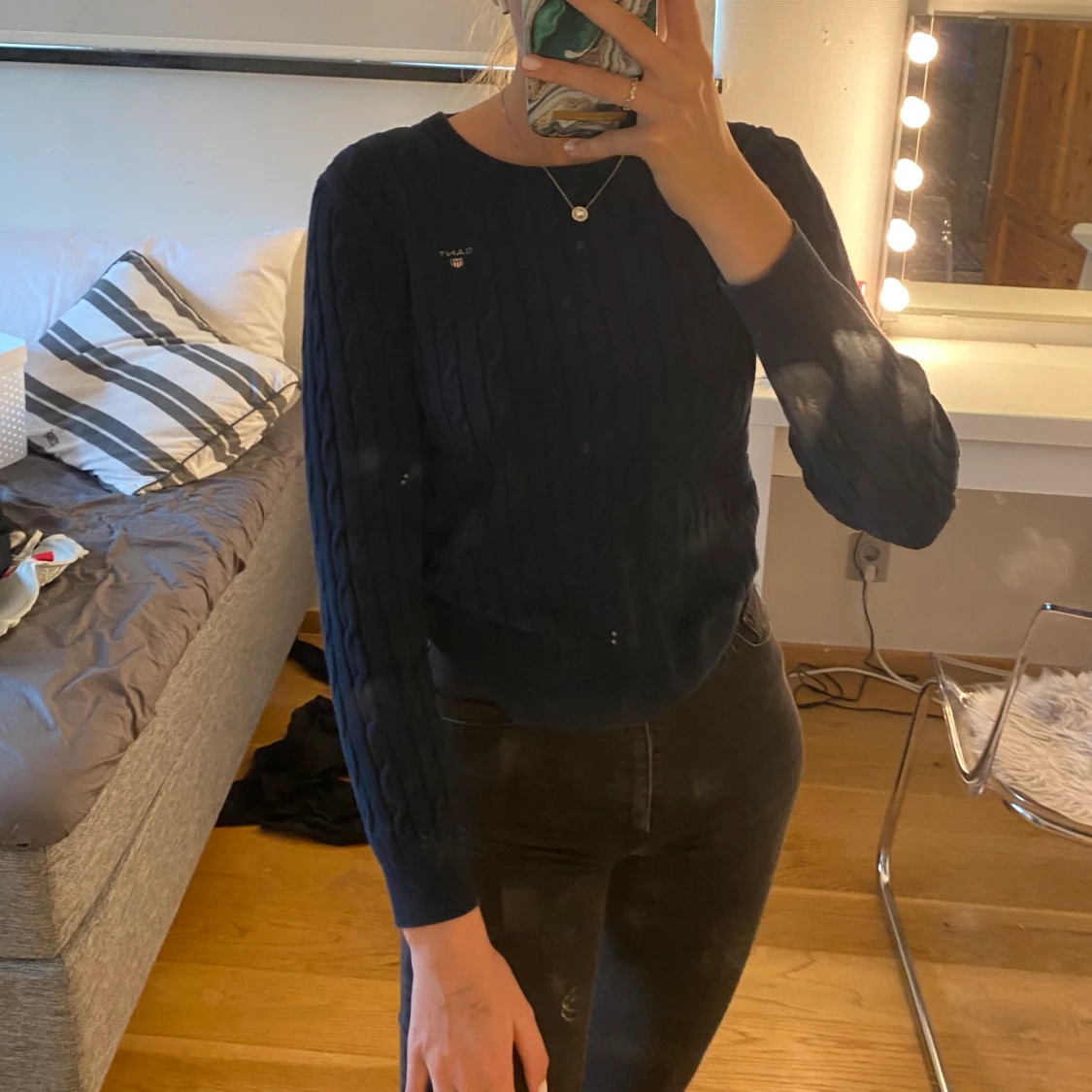 Gant kabelstickad  - 90