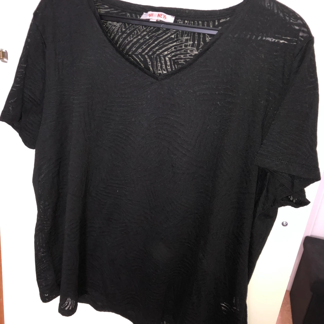 Svart kortärmad tröja  - 90