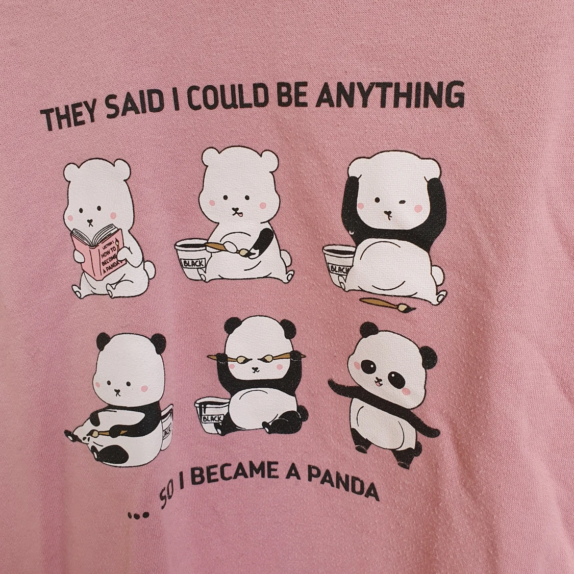 Mysig söt tröja men pandor. - 90