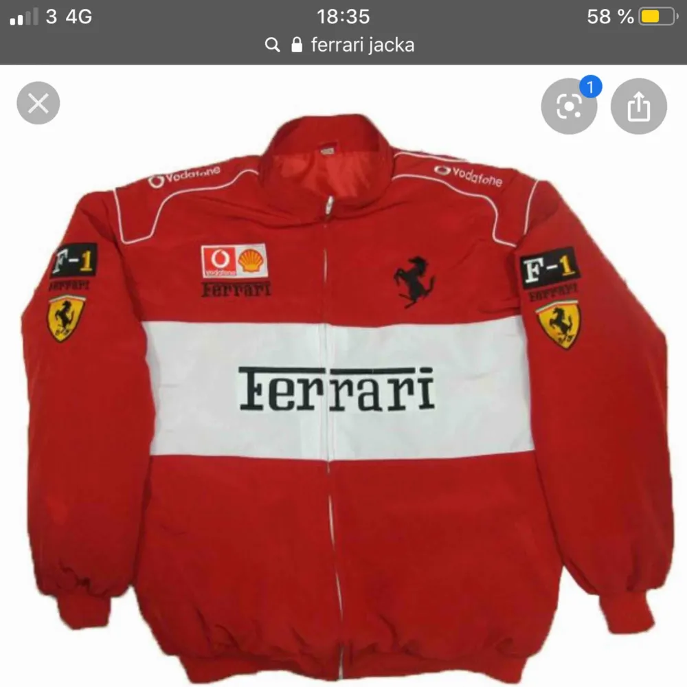 SÖKER!!! Söker en liknande Ferrari jacka skriv om ni har :). Jackor.