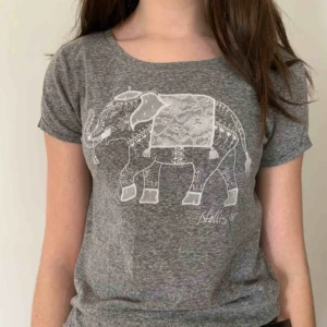  - Grå tröja med elefantmotiv från Hollister i stl xs. Köparen står för frakten men kan mötas upp i Helsingborg.