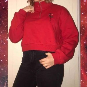  - En kroppad tjocktröja från H&M som jag inte använder längre. Använd ca 5-6 gånger så är i bra skick. Storlek L men passar bra på en M med. Frakt ingår i priset🌈🌈
