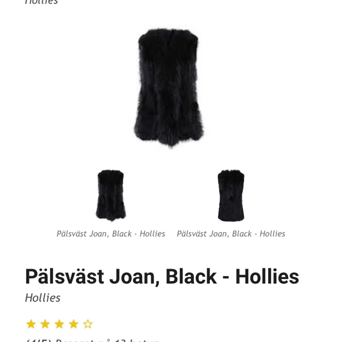 Hollies black joan väst