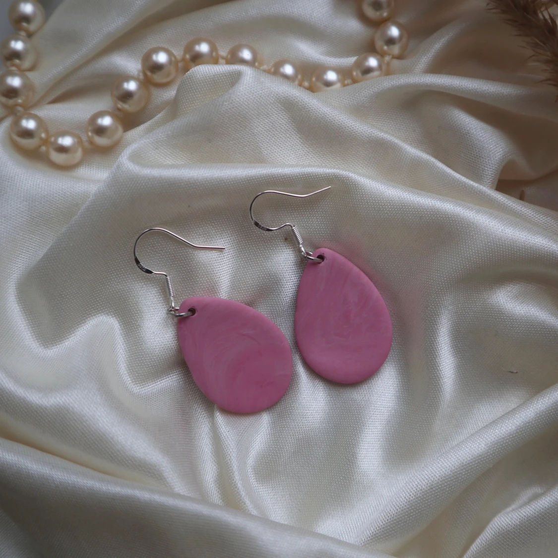 Rosa dropp örhängen - 91