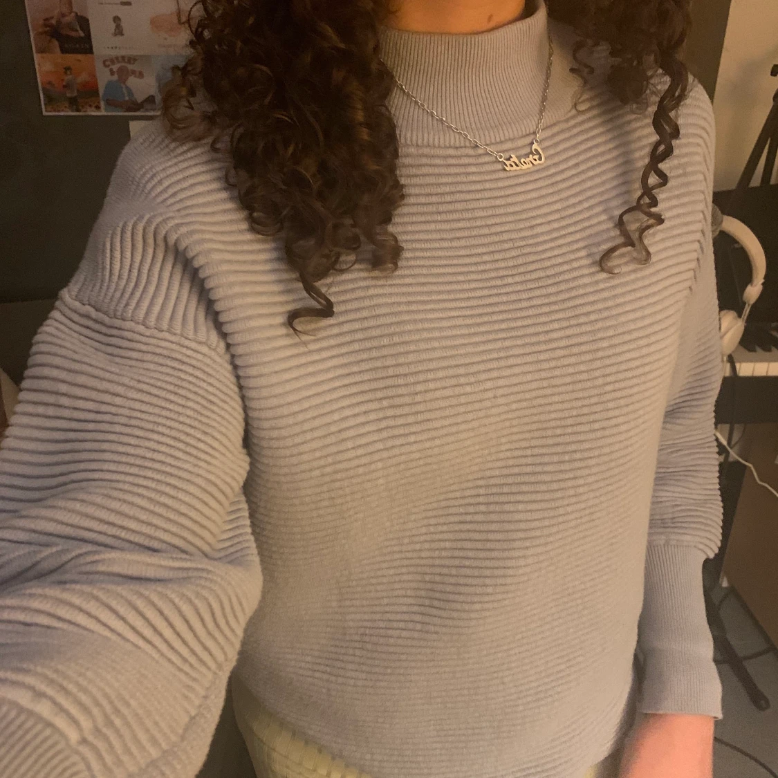 Ljusblå tröja / sweatshirt - 91