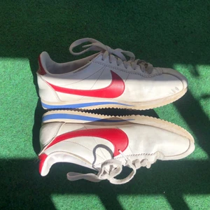 nike skor - lite använda, som ni ser, men inget som ändå inte förekommer på nya skor efter 1 vecka. plus snyggt när skor inte e kritvita! köpte för 600kr på nikestore, så säljer rejält billigt! fynda! skynda! synda! hugz!