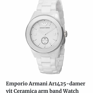 Äkta Armani unisex klocka - Jätte snygg Armani ceramic klocka. Självklart äkta . Nypris 3500kr
