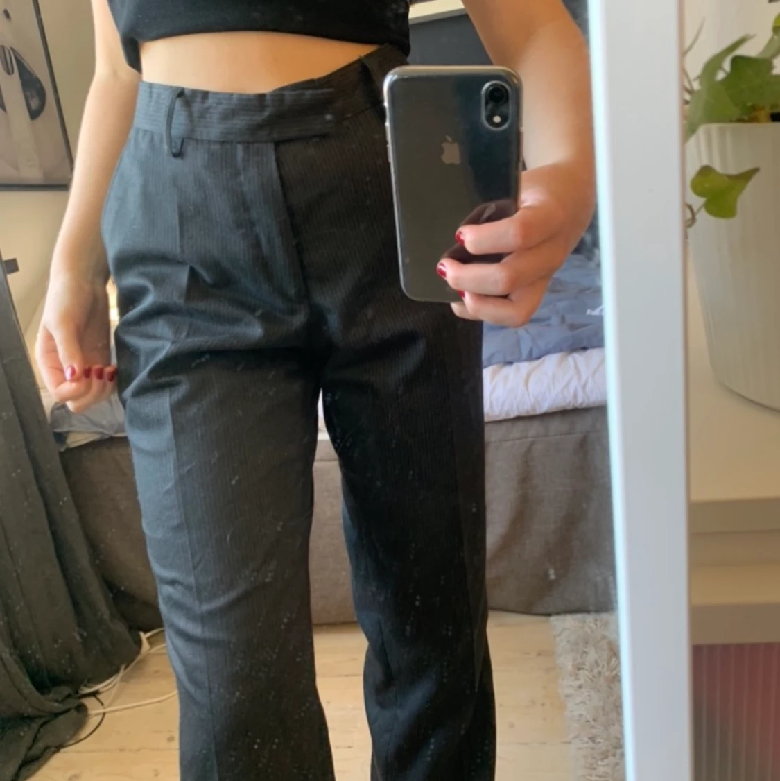 Randiga kostymbyxor - 91