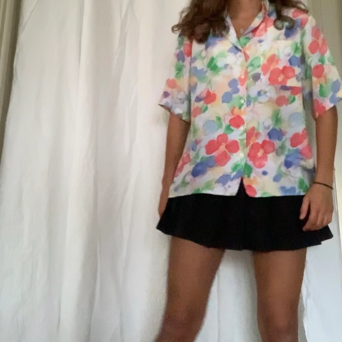 Blommig skjorta - 90