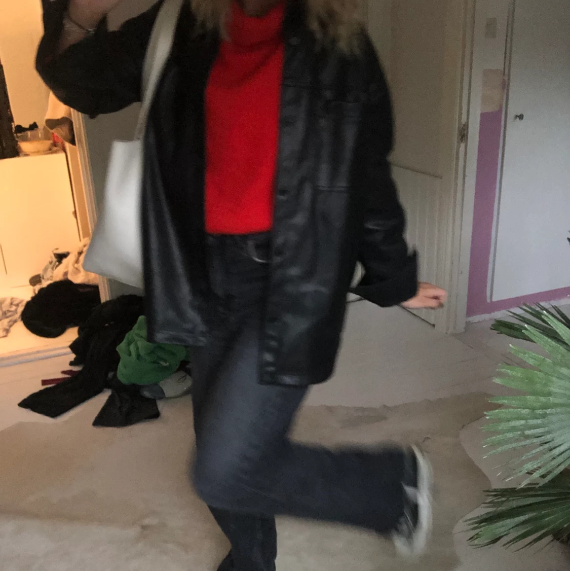 Grovstickad tröja - 90