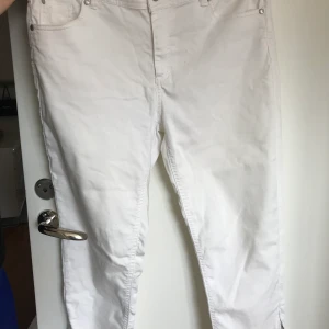 White jeans - White jeans with zipper on the side. Ankle length