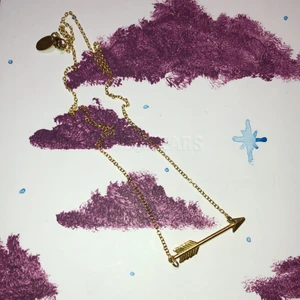 Halsband - Jätte fint guld-färgat pil halsband. Använd fåtal gånger. Säljer då den inte används längre.