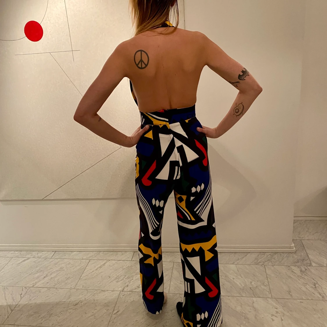 Mönstrad jumpsuit - 90