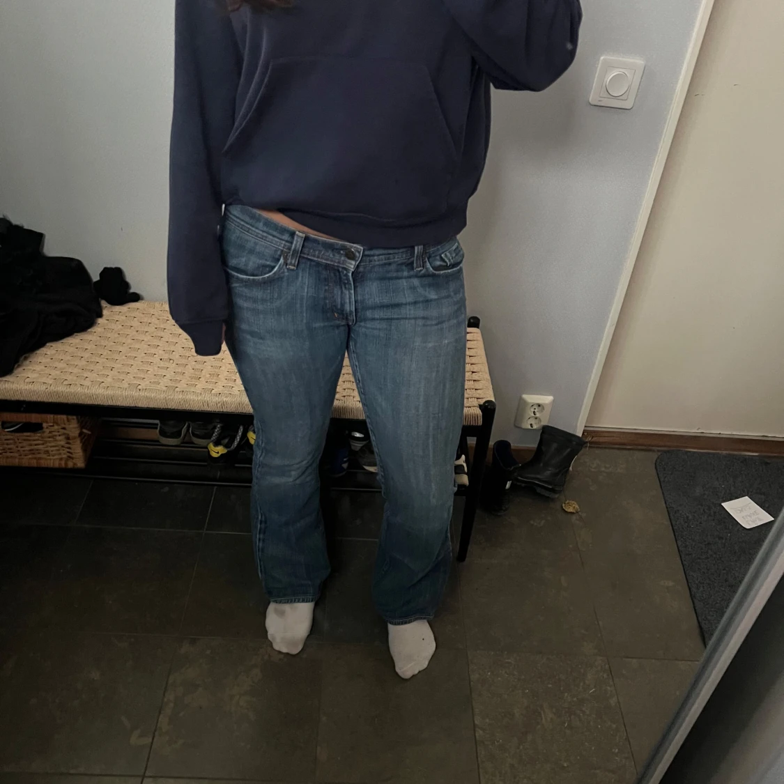 Snygga lågmidjade jeans