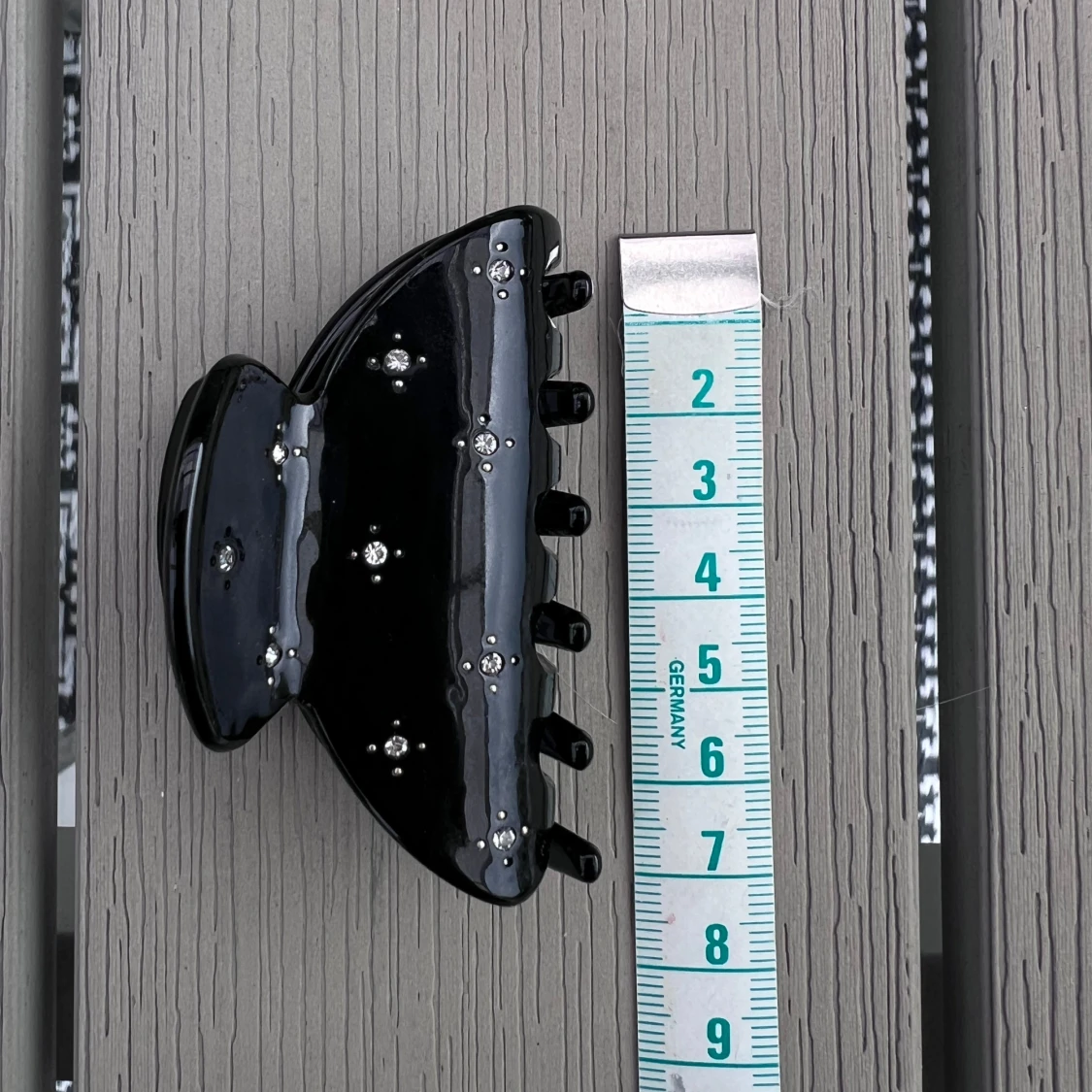 Svart hårklämma mini - 3