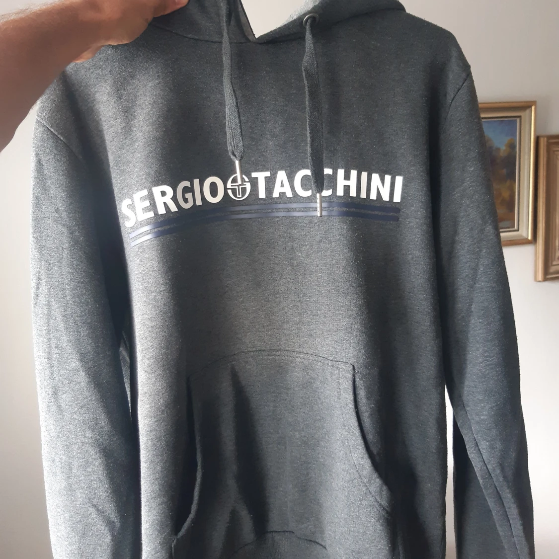 Grå hoodie från Sergio Tacchini