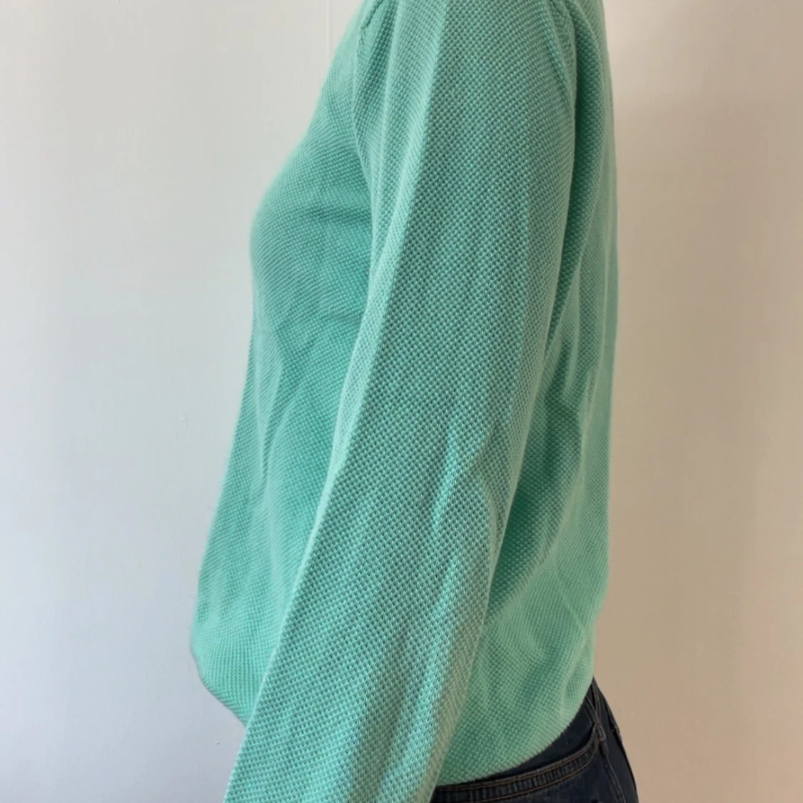 Mintgrön tröja med lång ärm - 90