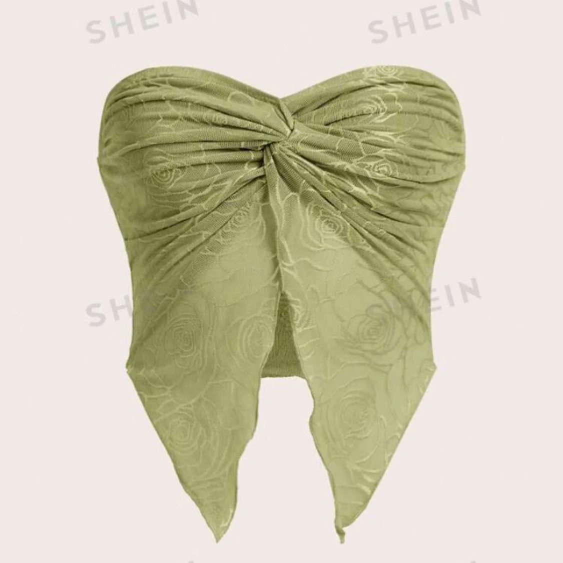 Grön axelbandslös topp från Shein - 90