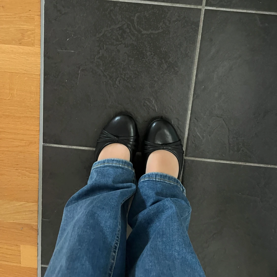 Svarta ballerinaskor - 90