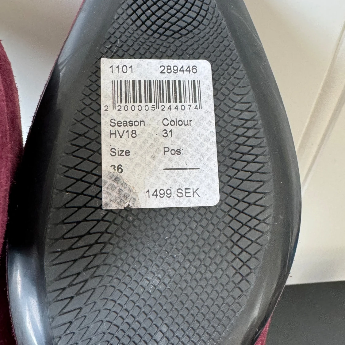 Vinröda mockaskor från Rizzo - 92