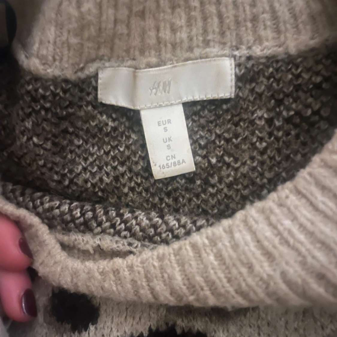 Beige leopardmönstrad tröja från H&M - 90