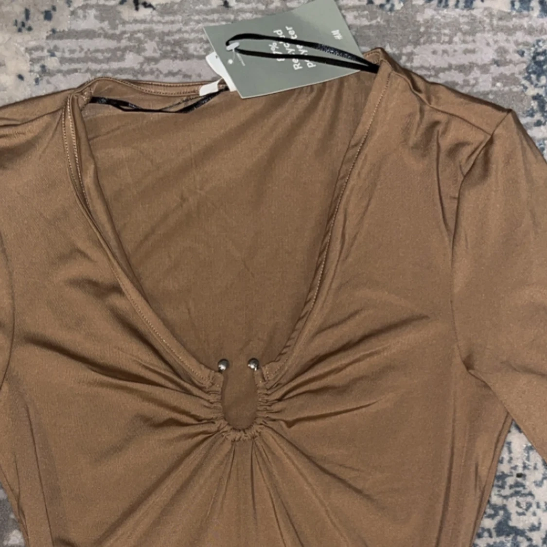 Beige långärmad topp från H&M - 90