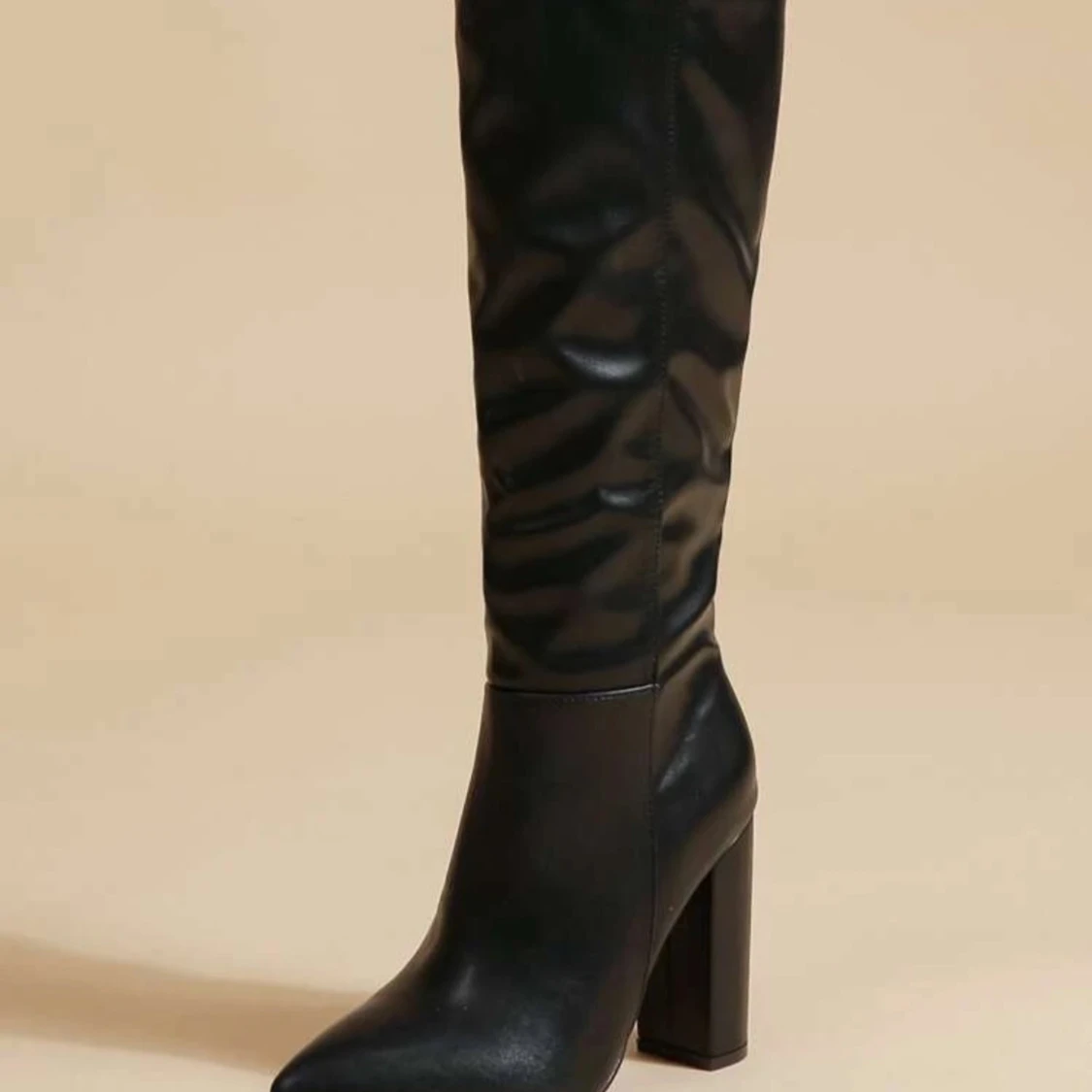 Svarta stövlar med klack - 90
