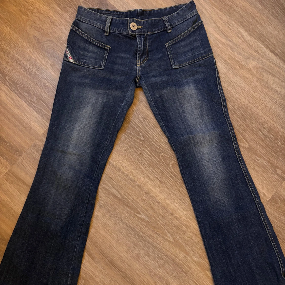 Blå bootcut diesel jeans - 91