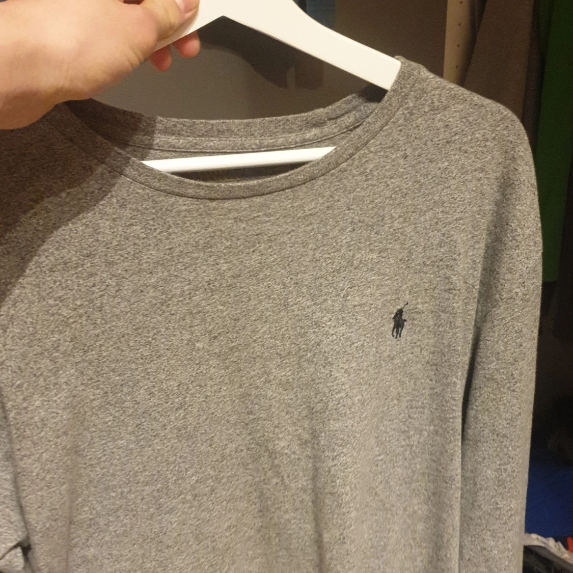Grå långärmad tröja från Ralph Lauren